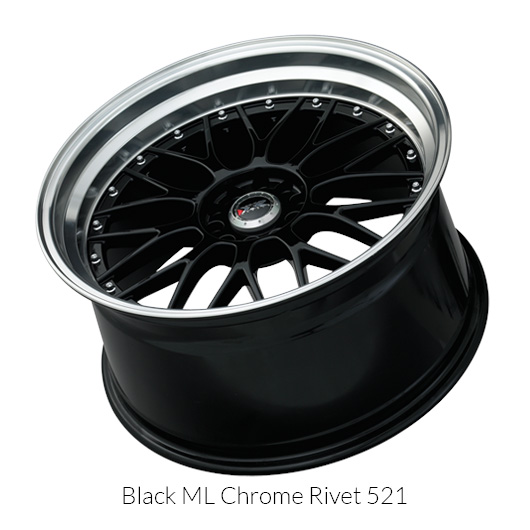 XXR 521 18x8.5 5x100/5x114.3 +35 Black/ML Wheel/Rim - Bild 2 von 2