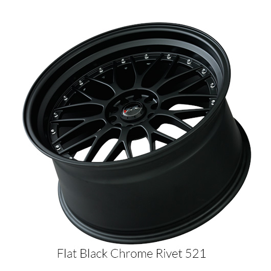 XXR 521 17x7 5x100/5x114.3 +38 Flat Black Wheel/Rim - Bild 2 von 2