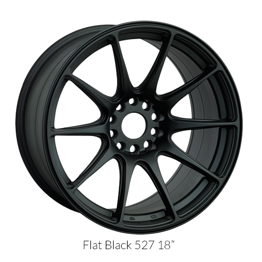XXR 527 18x8.75 5x100/5x114.3 +20 Flat Black Wheel/Rim 